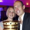 Arjen Robben (photo : en juin 2010 avec sa femme Bernadien autour de la coupe de la DFB-Cup - Coupe d'Allemagne) est père d'un troisième enfant depuis le 5 février 2012 : un petit garçon, Kai.