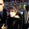 Vanessa Hudgens fait une escale au célèbre Bon Marché, à Paris, le samedi 11 février 2012.