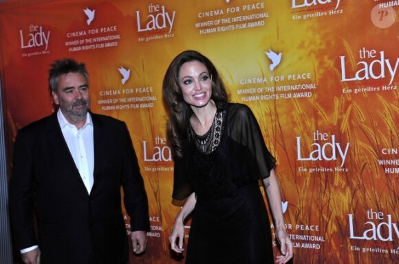 Luc Besson Angelina Jolie lors de l'avant-première de The Lady à Berlin le 12 février 2012