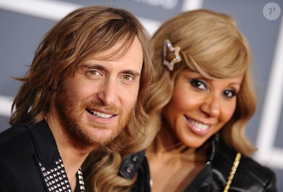 David et Cathy sur le tapis rouge de la cérémonie des 54e Grammy Awards au Staples Center de Los Angeles le 12 février 2012. Les stars étaient nombreuses à être venues accompagnées pour la grand-messe des récompenses musicales américaines.