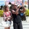 Christian Audigier et sa douce Nathalie Sorensen jouent les touristes à Rio le 10 février 2012