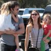 Jennifer Garner, Ben Affleck et leurs deux filles Violet et Seraphina en juillet 2011 à Los Angeles