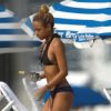 Karrueche Tran : la petite amie de Chris Brown sur une plage de Miami avec des amis le 17 février 2012