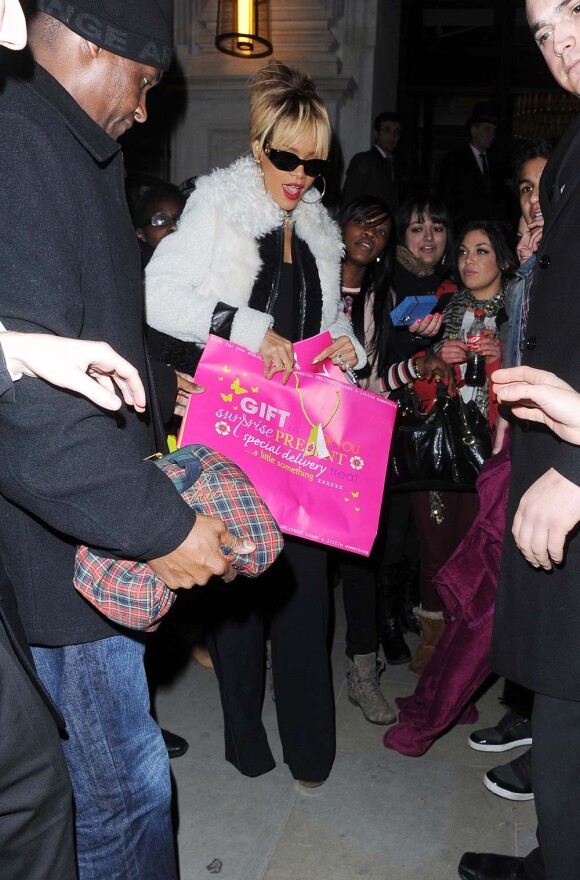 Rihanna à Londres, le 20 février 2012.