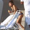 Karrueche Tran, petite amie de Chris Brown, à Miami le 17 février 2012.