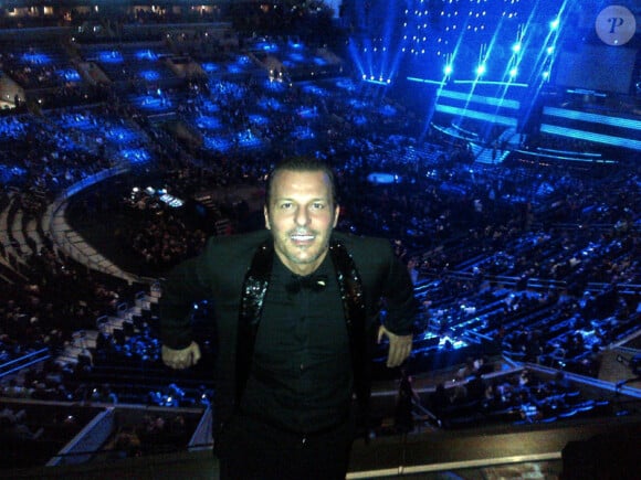 Jean-Roch à Los Angeles pour la cérémonie des Grammy Awards le 12 février 2012