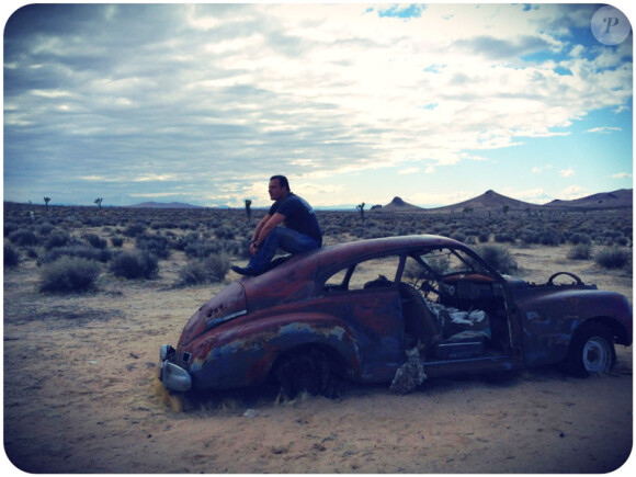 Jean-Roch le 15 février 2012 dans le désert californien pour un shooting photo