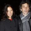Eric Elmosnino et sa femme lors de l'after-party de la 37ème cérémonie des César au Fouquet's, le 24 février 2012