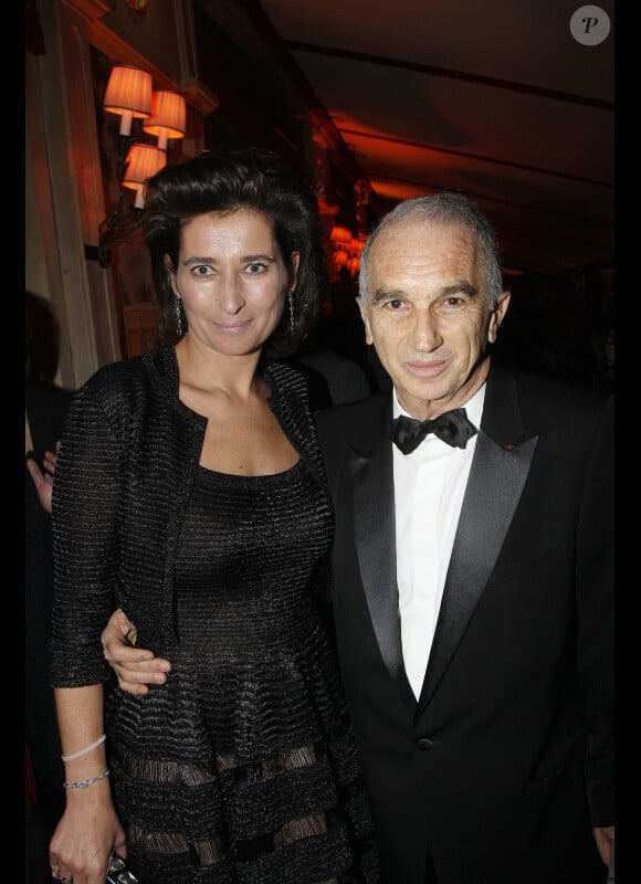Alain Terzian et Sidonie Dumas lors de l'after-party de la 37ème cérémonie des César au Fouquet's, le 24 février 2012