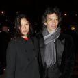 Eric Elmosnino et sa femme lors de l'after-party de la 37ème cérémonie des César au Fouquet's, le 24 février 2012 