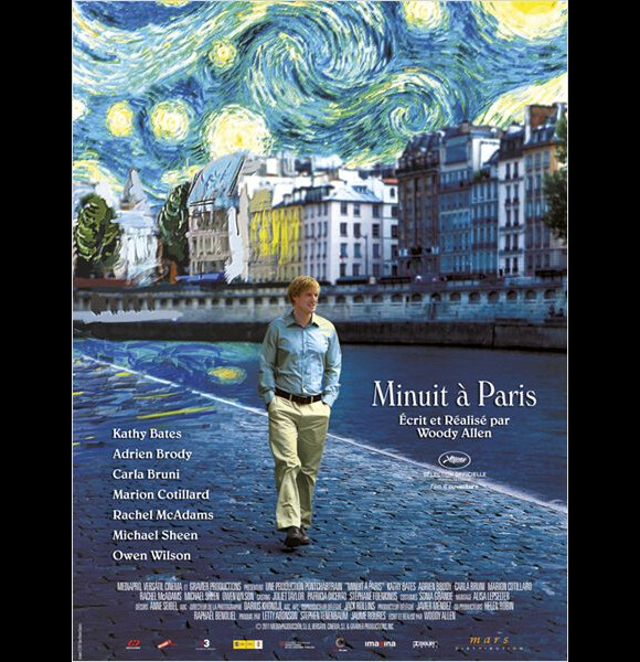 L'affiche du film Minuit à Paris