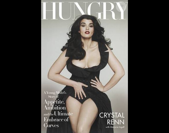 Crystal Renn et ses formes généreuses en couverture de son livre Hungry.