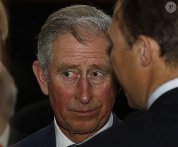 Le prince Charles prenait part le 29 février 2012 à Londres à une soirée à la mémoire de Vaclav Havel, décédé en décembre 2011 à 75 ans.