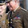 Le prince Charles était en visite à la caserne d'Hounslow pour le jour de la saint David, le 1er mars 2012.