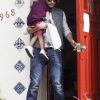 Gabriel Aubry et Nahla, fille qu'il a eue avec Halle Berry, le 11 janvier 2012 à Los Angeles.