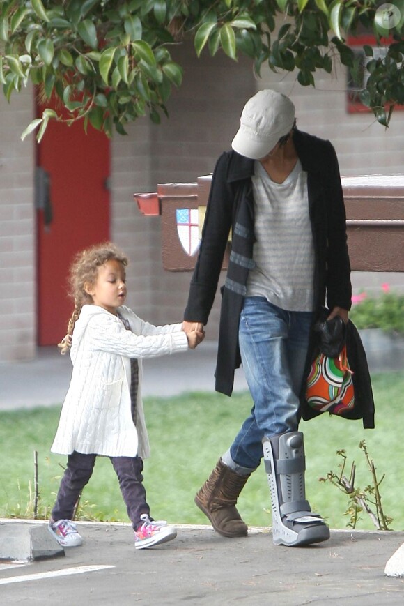 Halle Berry et sa fille Nahla en février 2012