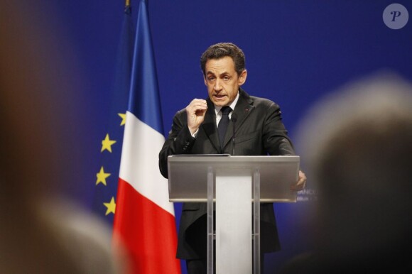 Nicolas Sarkozy le 3 mars 2012 à Bordeaux