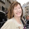 Jane Birkin se rendait au défilé Hermès qui avait lieu à l'École Nationale des Beaux-Arts. Paris, le 4 mars 2012.