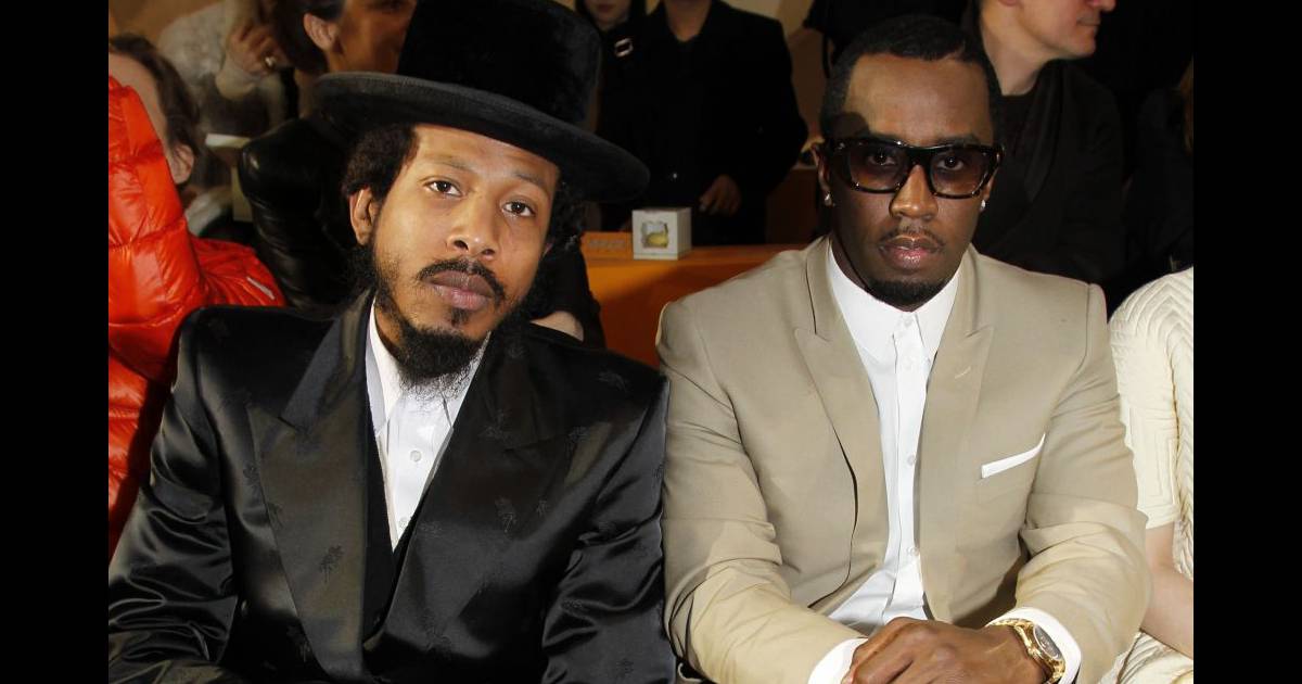 Le rappeur Shyne et P. Diddy au défilé Kenzo à Paris, le 4 mars 2012