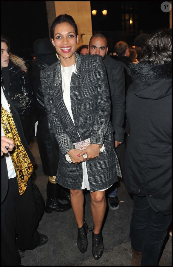 Rosario Dawson au VIP Room Theater, à Paris, le 6 mars 2012.