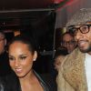 Jean-Roch accueillent Alicia Keys et son époux Swizz Beatz qui arrivent au VIP Room Theater pour la soirée P. Diddy, le 6 mars 2012.
