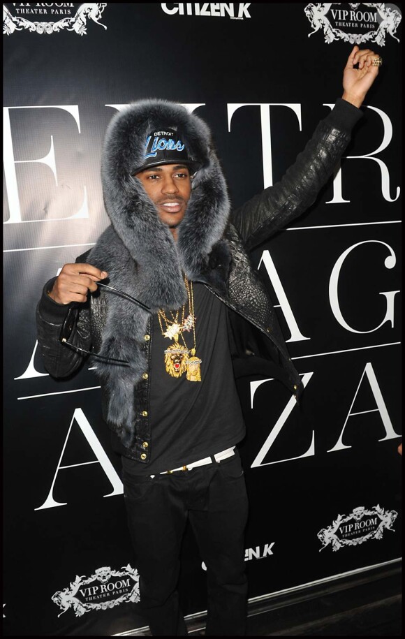 Big Sean au VIP Room Theater pour la soirée P. Diddy, le 6 mars 2012.