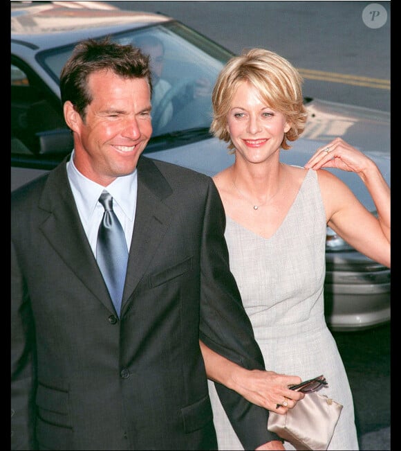Dennis Quaid et Meg Ryan, en juillet 2000 à Los Angeles.