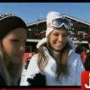 Laury Thilleman et Alexandra Rosenfeld lors de leurs vacances au ski à Mégève en mars 2012