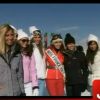 Alexandra Rosenfeld, Rachel Legrain-Trapani, Laury Thilleman, Delphine Wespiser, Sylvie Tellier et Malika Ménard lors de leurs vacances au ski à Mégève en mars 2012