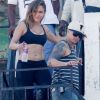 Jennifer Lopez et Casper Smart sur le tournage du clip de la star à Acapulco le 12 mars 2012