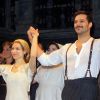 Ricky Martin et Elena Roger présente Evita aux journalistes à Broadway, New York, le 12 mars 2012.