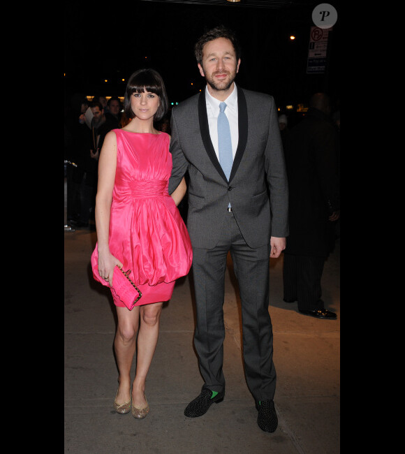 Chris O'Dowd et sa fiancée, en mars 2012 à New York.