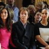 Alicia Keys, Paul McCartney et son épouse Nancy Shevell au premier rang du défilé Stella McCartney à Paris, le 5 mars 2012.