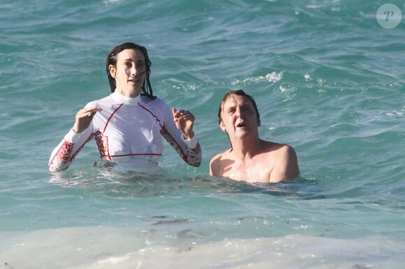 Exclusif : Paul McCartney et son épouse amoureux à Saint Barthélémy le 15 mars 2012