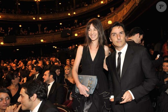 Charlotte Gainsbourg et Yvan Attal aux César, le 27 février 2010