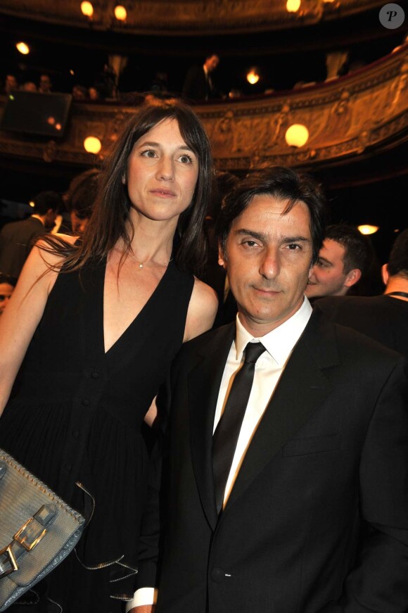Charlotte Gainsbourg et Yvan Attal aux César, le 27 février 2010