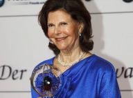 La reine Silvia, fière jeune grand-mère, superbe pour recevoir son Steiger Award