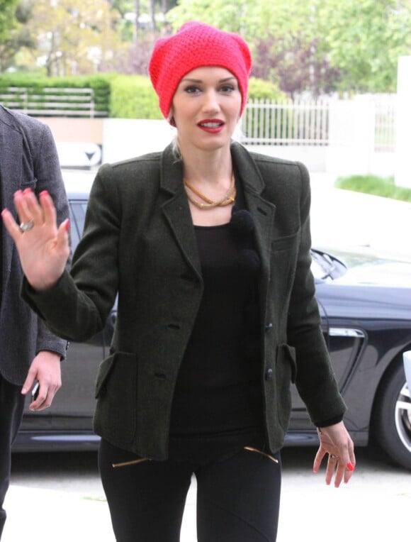 Gwen Stefani se rend en studio le 13 mars 2012 à Los Angeles