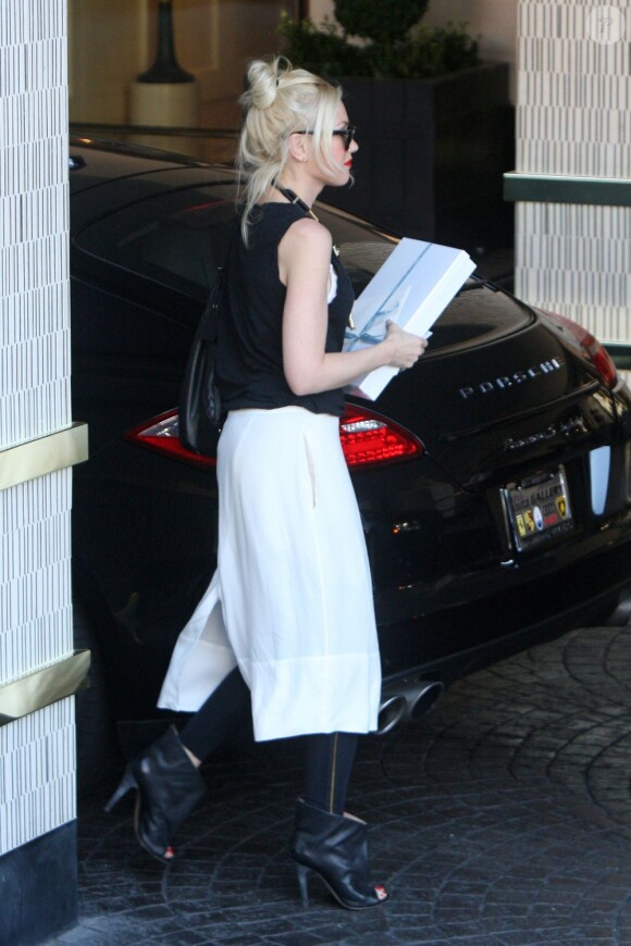 Gwen Stefani a emmené ses fils à une fête dans les bois, le 4 mars 2012 à Los Angeles