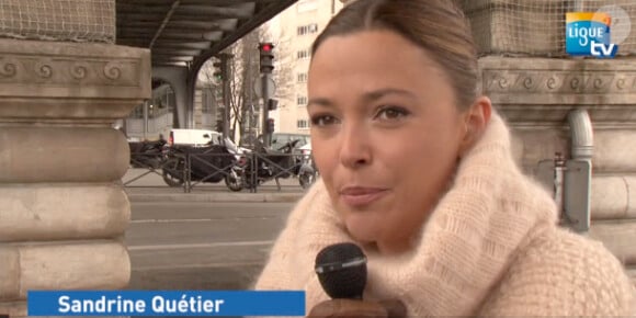 Sandrine Quétier dans le making of du spot de pub pour la ligue contre le cancer