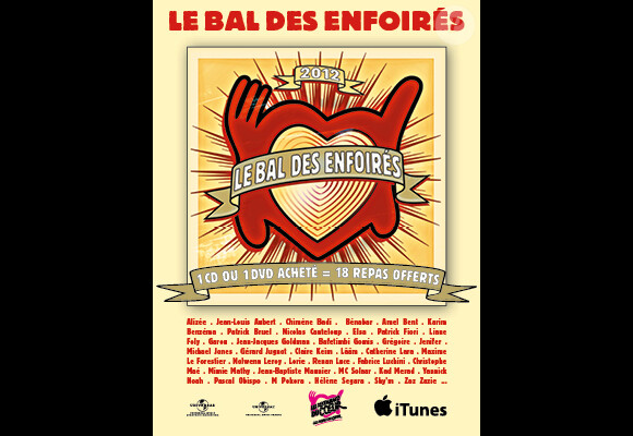 Le Bal des Enfoirés entre directement numéro 1 des ventes d'album, mars 2012.