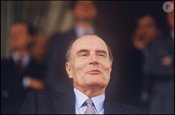 François Mitterrand à Paris, le 4 octobre 1987.