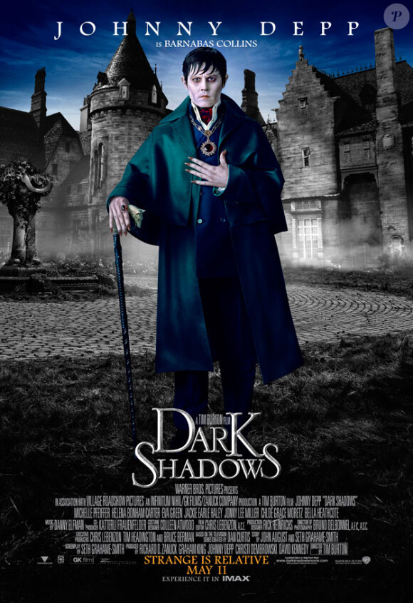 Johnny Depp dans Dark Shadows de Tim Burton.