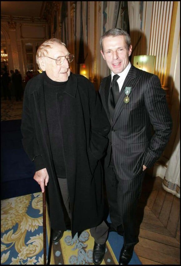 Georges et Lambert Wilson à Paris, le 7 février 2007.