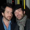 Inauguration du W Hôtel Opéra à Paris, le 29 mars 2012 avec Edouard Baer et Romain Duris