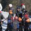 L'infante Elena d'Espagne est apparue radieuse avec ses enfants Felipe et Victoria dimanche 1er avril 2012 à la station de ski et sur les pistes de Baqueira-Beret (Pyrénées espagnoles).