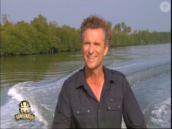Denis Brogniart dans Koh Lanta, la revanche des héros, le 6 avril 2012 sur TF1