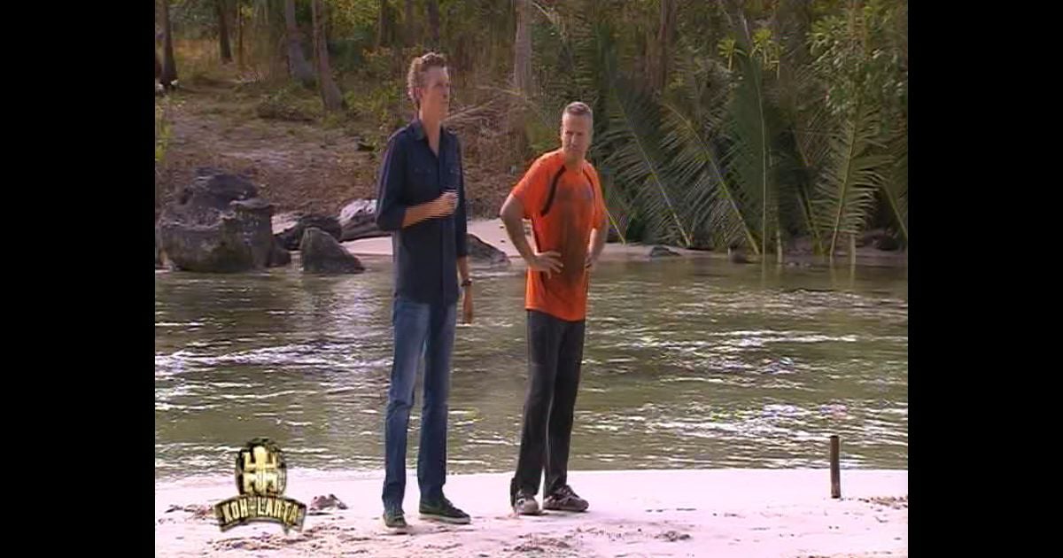 Koh Lanta La Revanche Des Héros Episode 1 Denis Brogniart et Patrick dans Koh Lanta, la revanche des héros, le 6