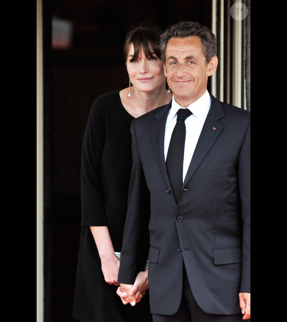 Carla Bruni-Sarkozy et Nicolas Sarkozy le 26 mai 2011 à Deauville