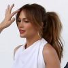 Jennifer Lopez sur le tournage d'American Idol, le 19 avril 2012 à Los Angeles